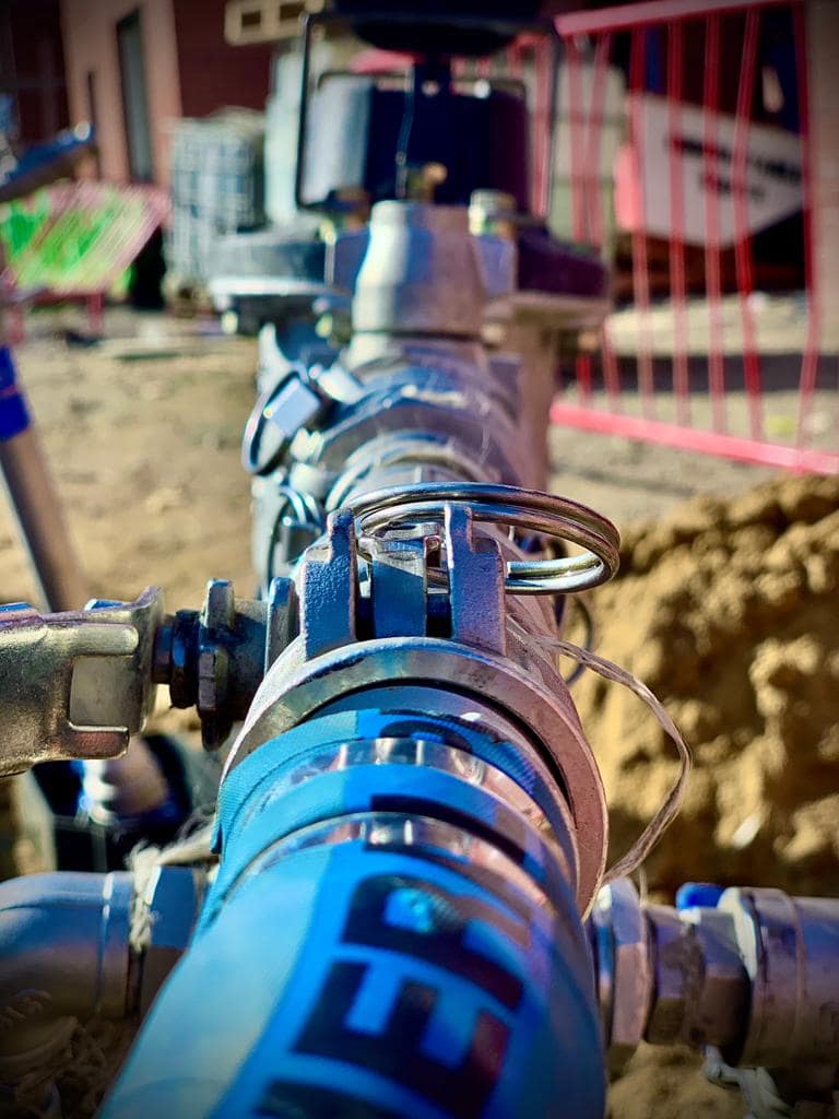 New Mains Chlorination With Food Grade Hoses