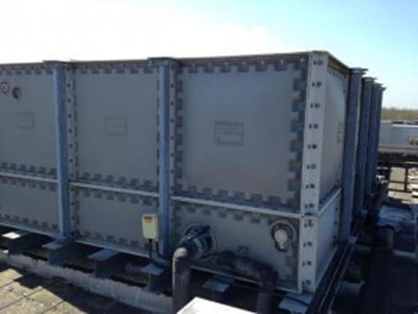 Gravity feed water tank chlorination